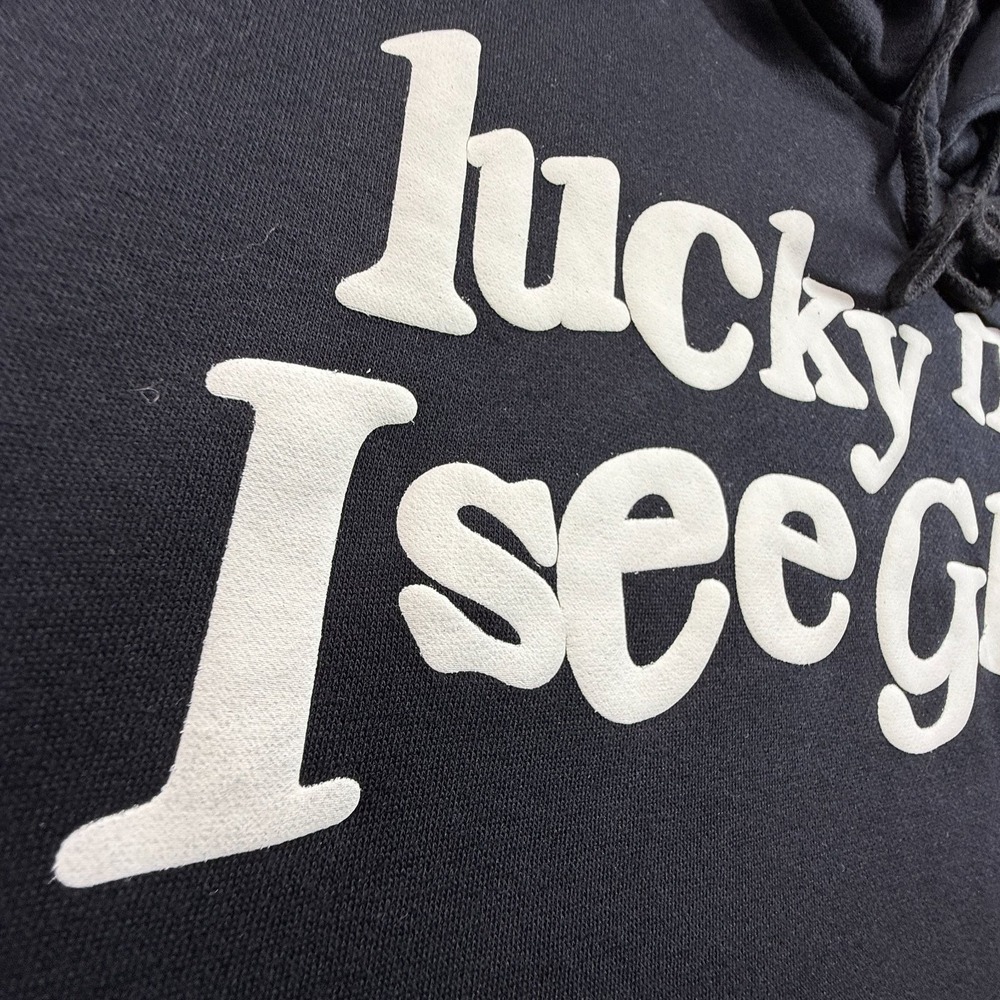 Lucky Me I See Ghosts Hoodie XL Black Kanye West Kid Cudi Camp Flog Gnaw - Picture 10 of 10